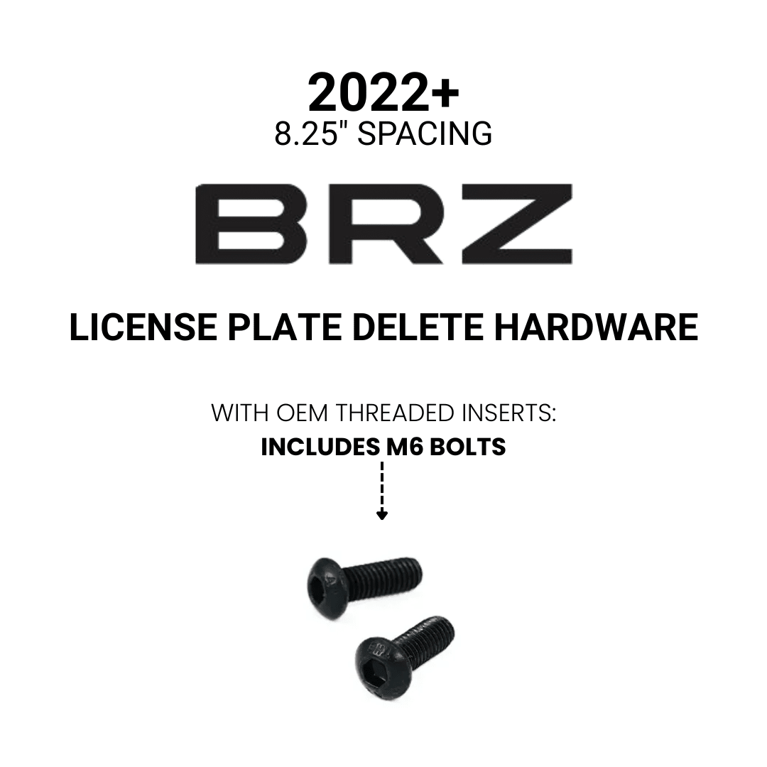 Billetworkz "BRZ" License Plate Delete - JDMusclePlate DeletebwzBW-LPD-BRZ-USUniversal Fitment: Holes 7" apart (U.S. License Plate Mounting)