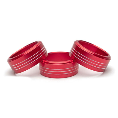 Billetworkz Climate Control Knob Covers – Fits Subaru WRX/STI (15 - 21), Crosstrek (13 - 17), Forester (14 - 18), Impreza (12 - 16) - JDMuscleClimate ControlBW-CC-SUB-VA-REDRed