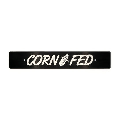 Billetworkz "Corn Fed" License Plate Delete - JDMuscleLicense Plate HolderbwzBW-LPD-CORN-USUniversal Fitment: Holes 7" Apart (U.S. License Plate Mounting)