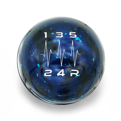 Billetworkz Cosmic Space Shift Knob - 5 Speed Heartbeat Engraving for Subaru - JDMuscleShift KnobsBW-KNB-SUB5-HB5-BC-SPBlue Cosmic SpaceSphere