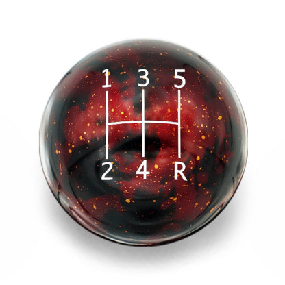 Billetworkz Cosmic Space Shift Knob - 5 Speed Standard Engraving for Subaru - JDMuscleShift KnobbwzBW-KNB-SUB5-STD5-RC-SPRed Cosmic SpaceSphere