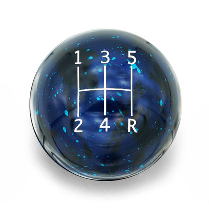 Billetworkz Cosmic Space Shift Knob - 5 Speed Standard Engraving for Subaru - JDMuscleShift KnobbwzBW-KNB-SUB5-STD5-BC-SPBlue Cosmic SpaceSphere