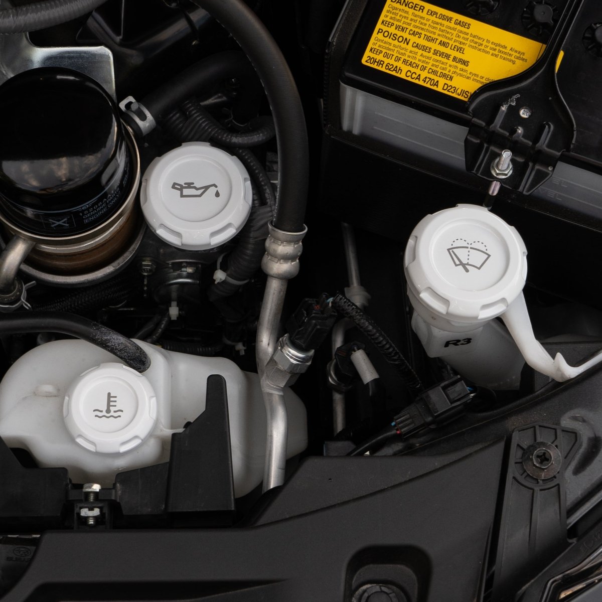 Billetworkz Engine Bay Caps - BRZ/FRS/86 2013 - 2021 & 2022+ - JDMuscleEngine Bay CapsBW-EBCZR-SUB-BRZA-WHT-EAutoWhite
