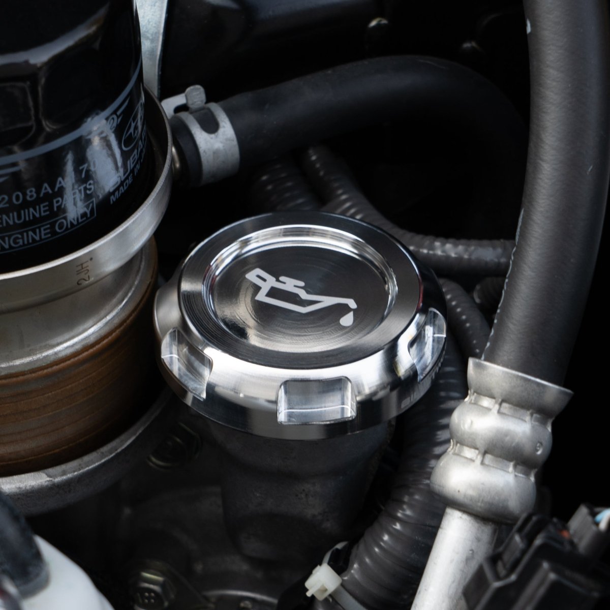 Billetworkz Engine Bay Caps - Subaru Forester 2014+ - JDMuscleEngine Bay CapsBW-EBCZR-SUB-FOR-SIL-ESilver (Raw)