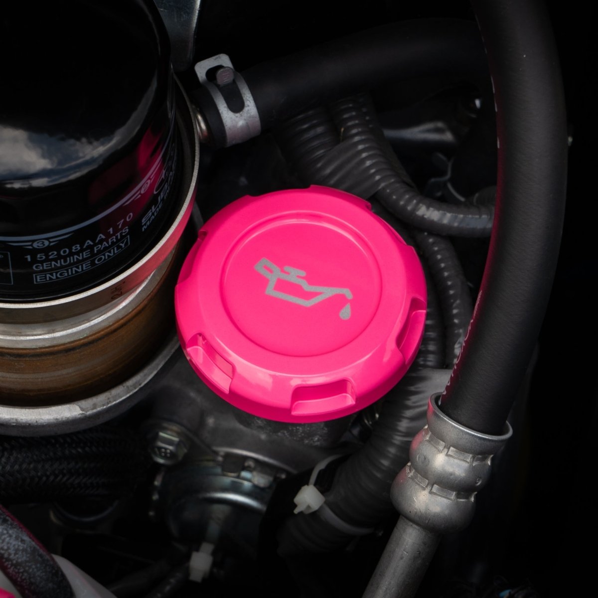 Billetworkz Engine Bay Caps - Subaru Forester 2014+ - JDMuscleEngine Bay CapsBW-EBCZR-SUB-FOR-HYPK-EHyper Pink