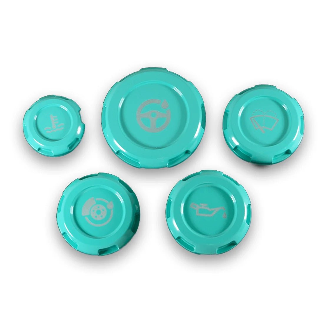 Billetworkz Engine Bay Caps - Subaru Forester XT 2009 - 2013 - JDMuscleEngine Bay CapsBW-EBCZR-SUB-FXT-HYTL-EHyper Teal