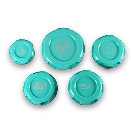 Billetworkz Engine Bay Caps - Subaru Forester XT 2009 - 2013 - JDMuscleEngine Bay CapsBW-EBCZR-SUB-FXT-HYTL-EHyper Teal