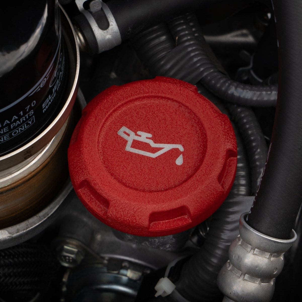 Billetworkz Engine Bay Caps - Subaru Impreza 2012+ - JDMuscleEngine Bay CapsBW-EBCZR-SUB-IMP-RWR-ERed Wrinkle
