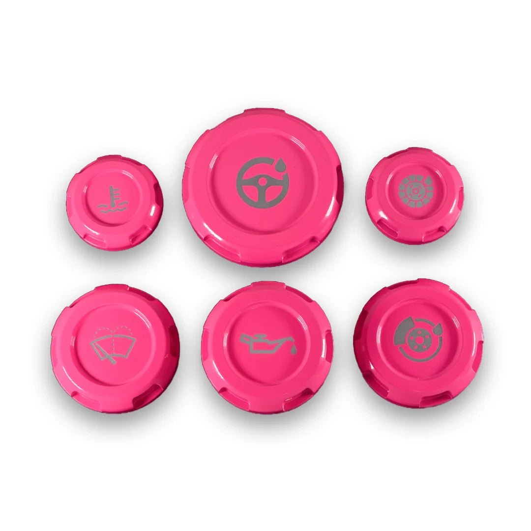 Billetworkz Engine Bay Caps - Subaru Legacy GT 2005 - 2009 - JDMuscleEngine Bay CapsBW-EBCZR-SUB-LGT-HYPK-EHyper Pink