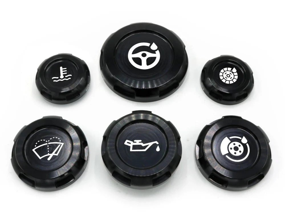 Billetworkz Engine Bay Caps - Subaru Legacy GT 2005 - 2009 - JDMuscleEngine Bay CapsBW-EBCZR-SUB-LGT-BLK-EBlack