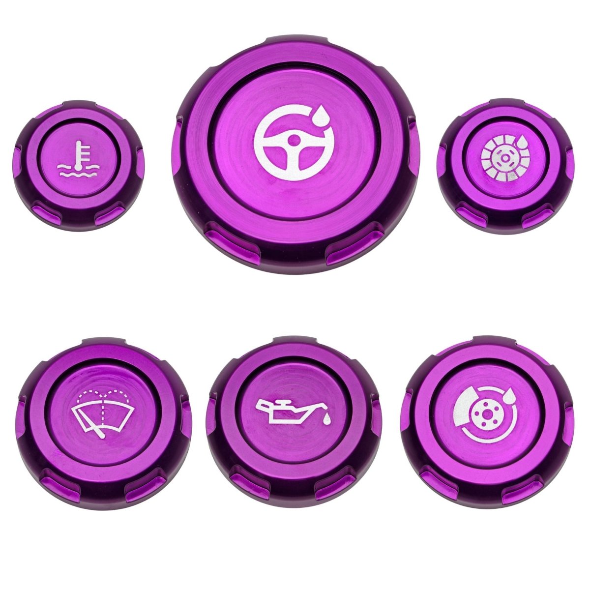Billetworkz Engine Bay Caps - Subaru Legacy GT 2005 - 2009 - JDMuscleEngine Bay CapsBW-EBCZR-SUB-LGT-PRP-EPurple