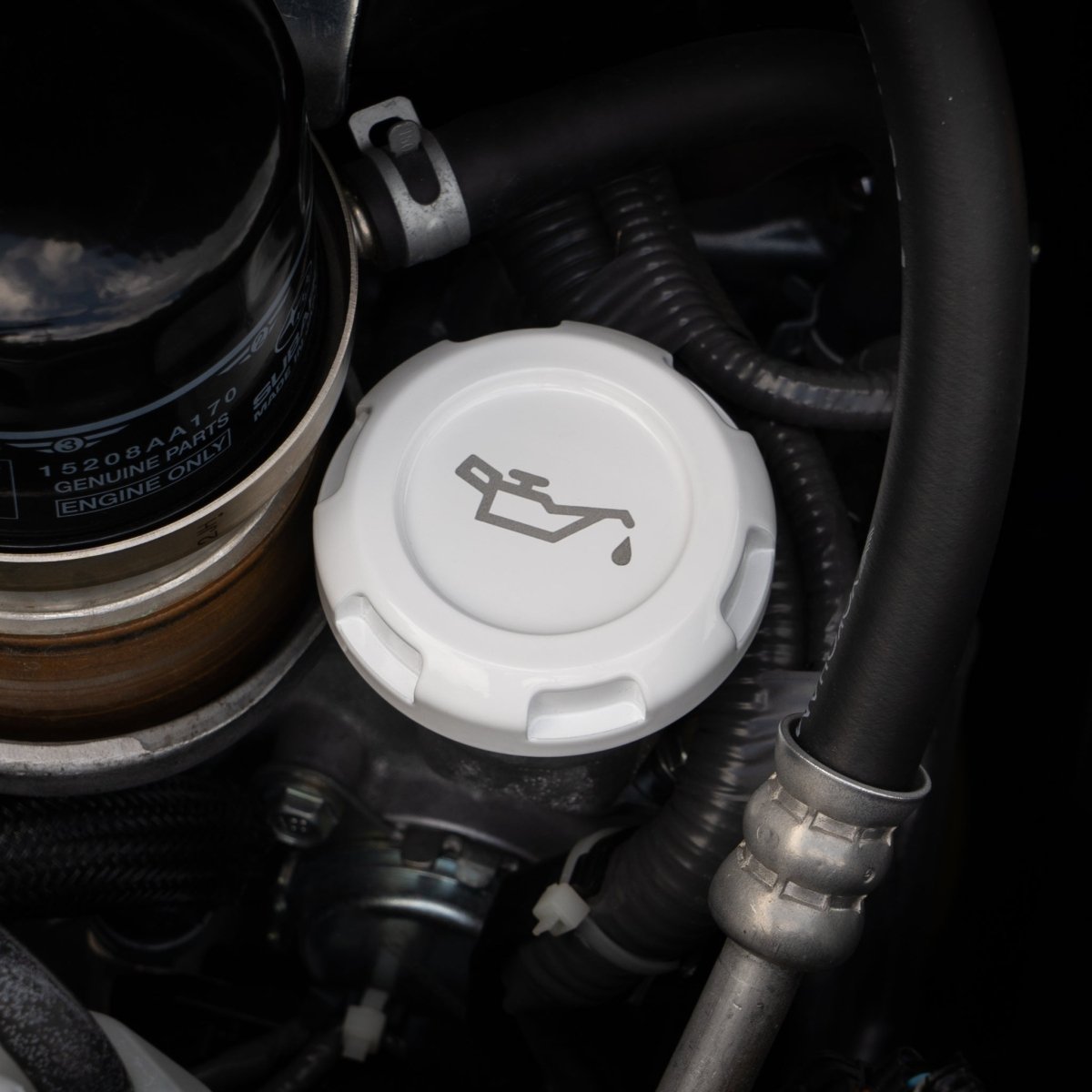 Billetworkz Engine Bay Caps - Subaru Legacy GT 2005 - 2009 - JDMuscleEngine Bay CapsBW-EBCZR-SUB-LGT-WHT-EWhite