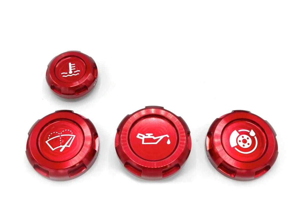 Billetworkz Engine Bay Caps - Subaru WRX 2015 - 2021 & 2022+ - JDMuscleEngine Bay CapsBW-EBCZR-SUB-VAWRX-RED-ERed
