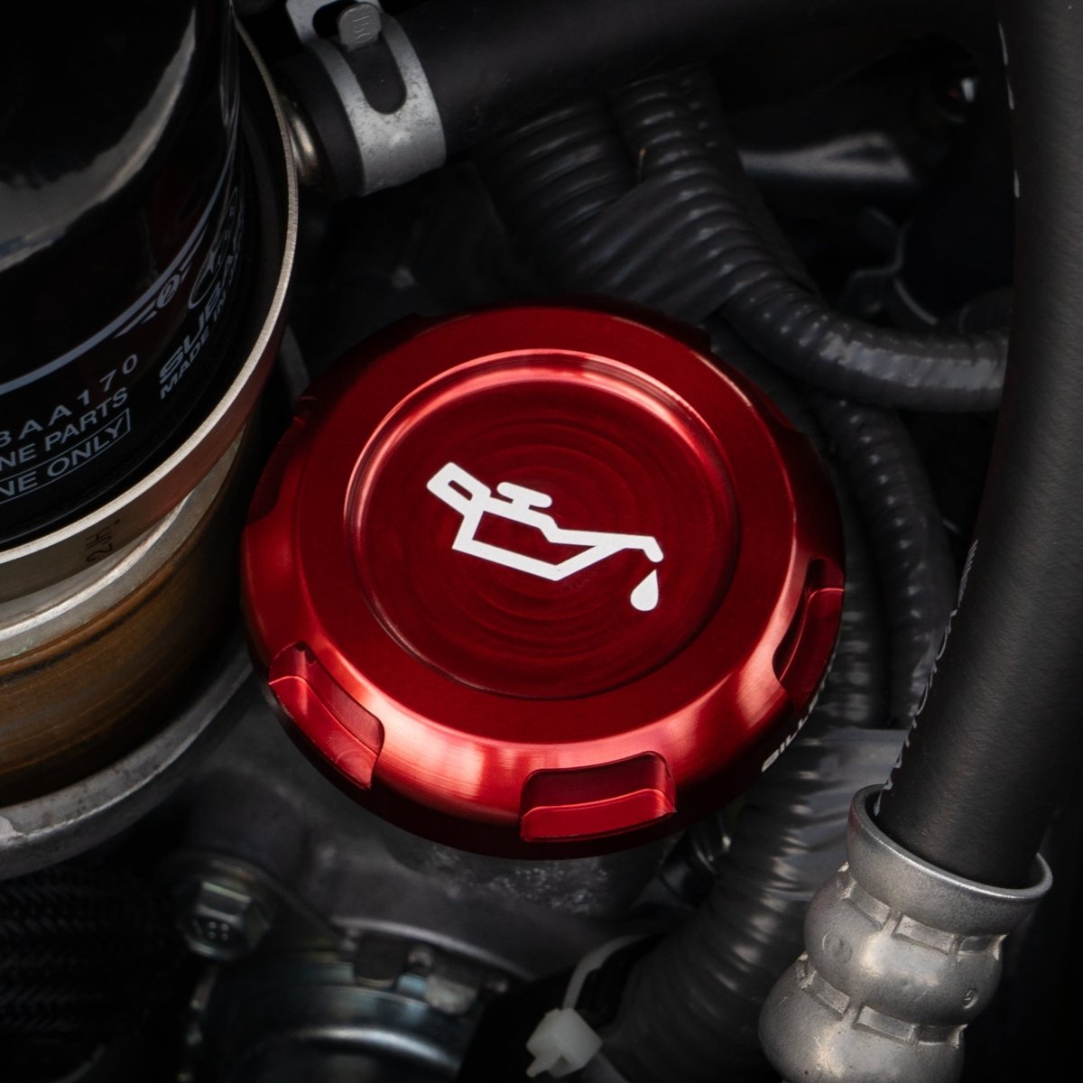 Billetworkz Engine Bay Caps - Subaru WRX 2015 - 2021 & 2022+ - JDMuscleEngine Bay CapsBW-EBCZR-SUB-VAWRX-RED-ERed