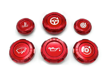 Billetworkz Engine Bay Caps - Subaru WRX/STI 2002 - 2007 - JDMuscleEngine Bay CapsBW-EBCZR-SUB-GD-RED-ERed