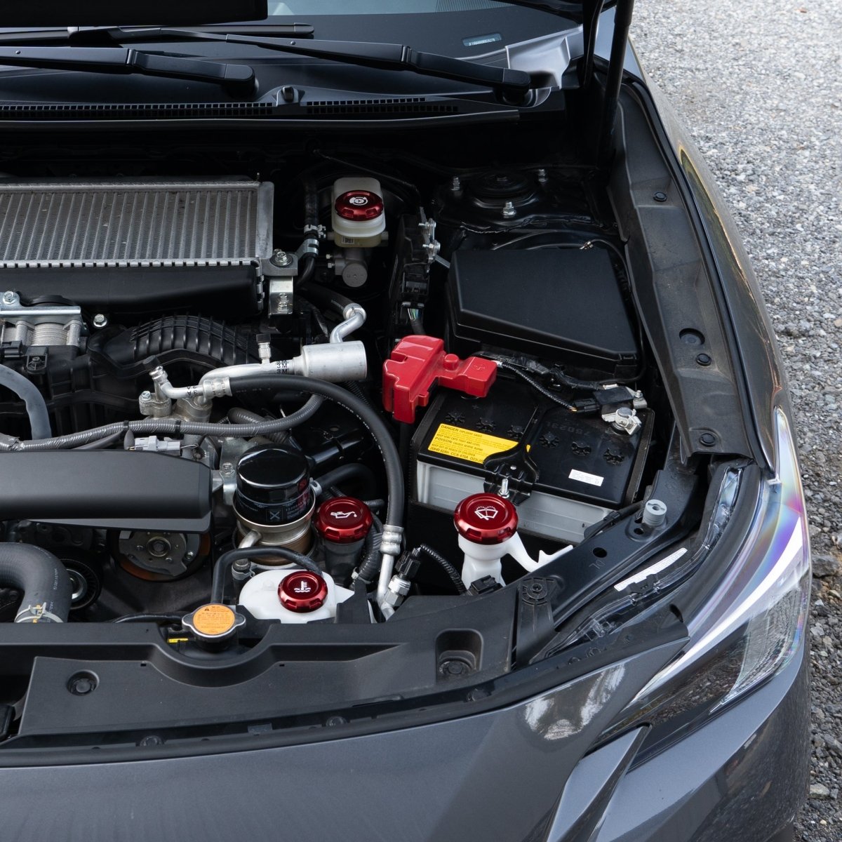 Billetworkz Engine Bay Caps - Subaru WRX/STI 2002 - 2007 - JDMuscleEngine Bay CapsBW-EBCZR-SUB-GD-RED-ERed