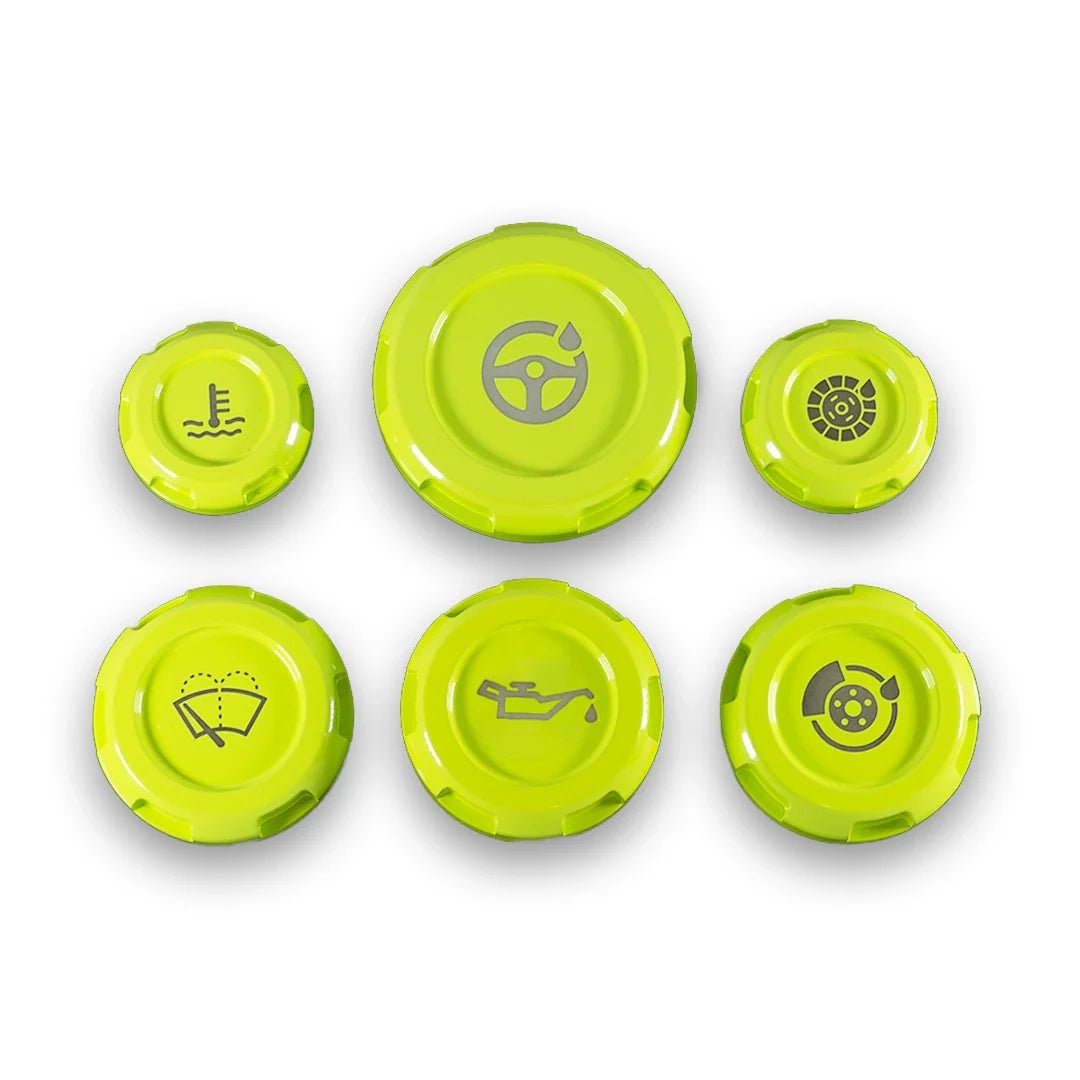 Billetworkz Engine Bay Caps - Subaru WRX/STI 2002 - 2007 - JDMuscleEngine Bay CapsBW-EBCZR-SUB-GD-NYEL-ENeon Yellow