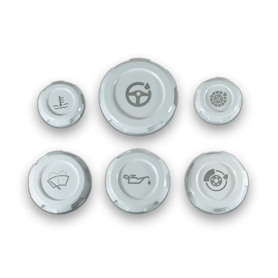 Billetworkz Engine Bay Caps - Subaru WRX/STI 2002 - 2007 - JDMuscleEngine Bay CapsBW-EBCZR-SUB-GD-WHT-EWhite