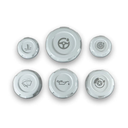 Billetworkz Engine Bay Caps - Subaru WRX/STI 2002 - 2007 - JDMuscleEngine Bay CapsBW-EBCZR-SUB-GD-WHT-EWhite