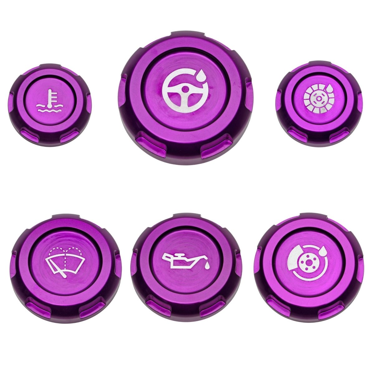 Billetworkz Engine Bay Caps - Subaru WRX/STI 2002 - 2007 - JDMuscleEngine Bay CapsBW-EBCZR-SUB-GD-PRP-EPurple