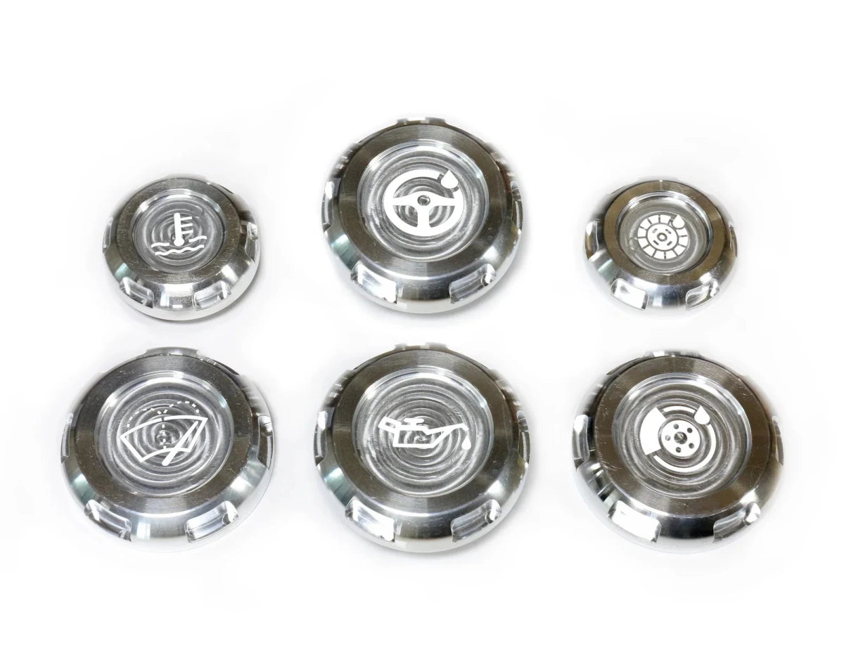 Billetworkz Engine Bay Caps - Subaru WRX/STI 2002 - 2007 - JDMuscleEngine Bay CapsBW-EBCZR-SUB-GD-SIL-ESilver (Raw)