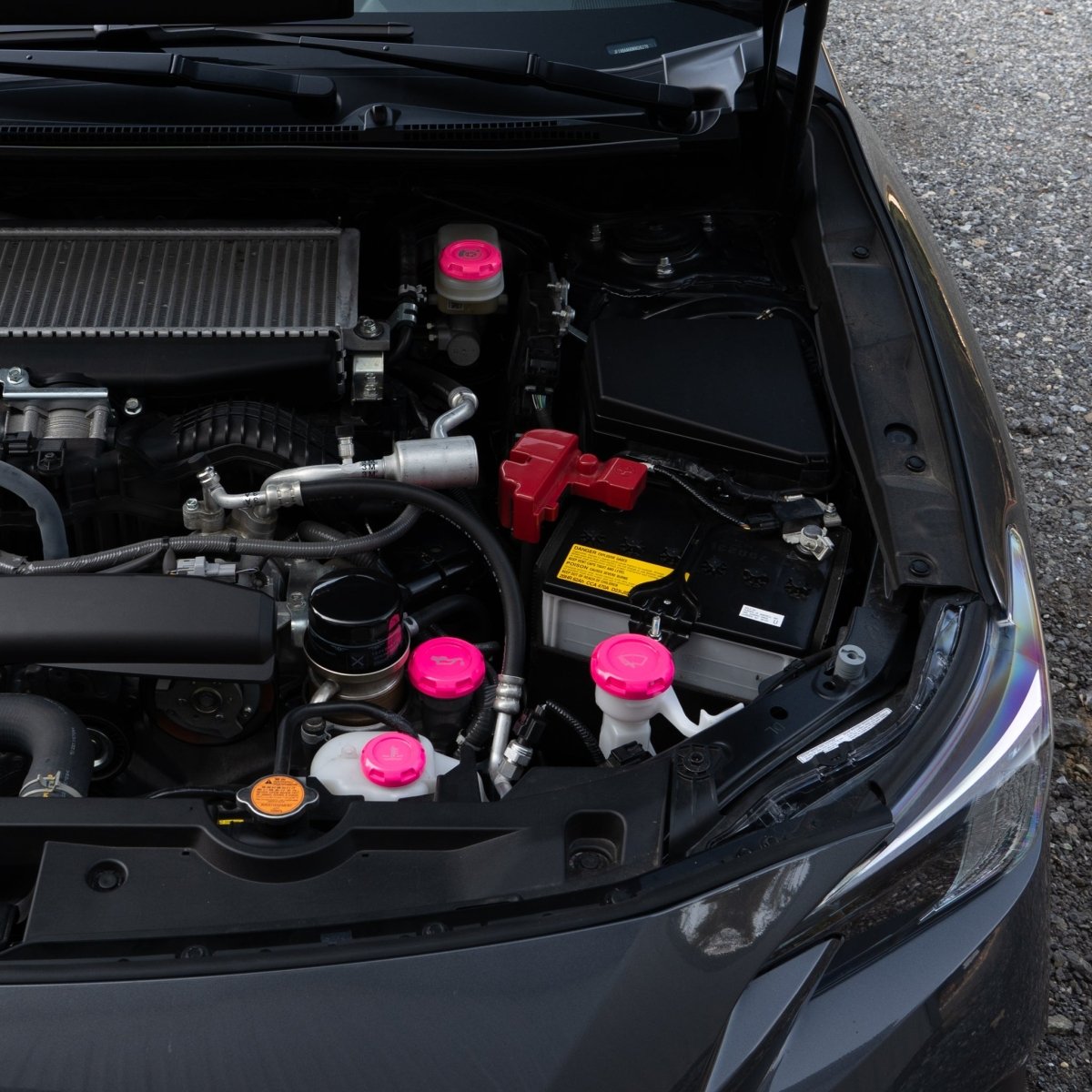 Billetworkz Engine Bay Caps - Subaru WRX/STI 2008 - 2014 - JDMuscleEngine Bay CapsBW-EBCZR-SUB-GR-HYPK-EHyper Pink