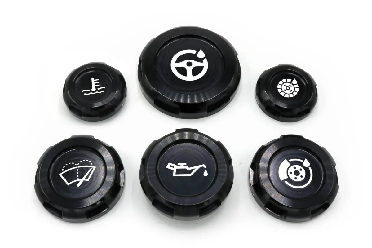 Billetworkz Engine Bay Caps - Subaru WRX/STI 2008 - 2014 - JDMuscleEngine Bay CapsBW-EBCZR-SUB-GR-BLK-EBlack