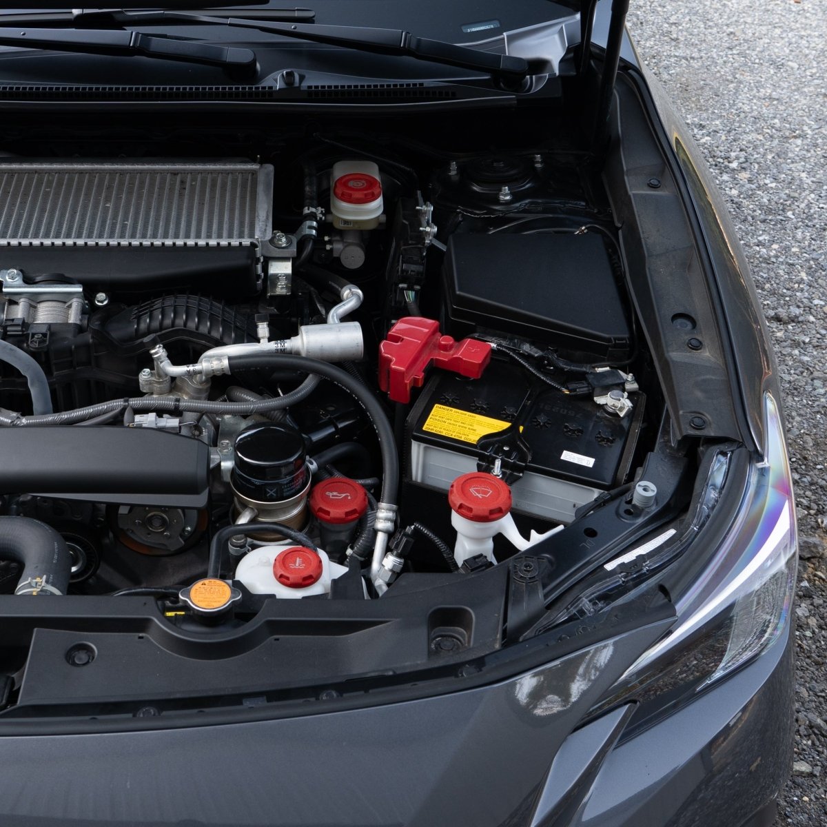 Billetworkz Engine Bay Caps - Subaru WRX/STI 2008 - 2014 - JDMuscleEngine Bay CapsBW-EBCZR-SUB-GR-RWR-ERed Wrinkle