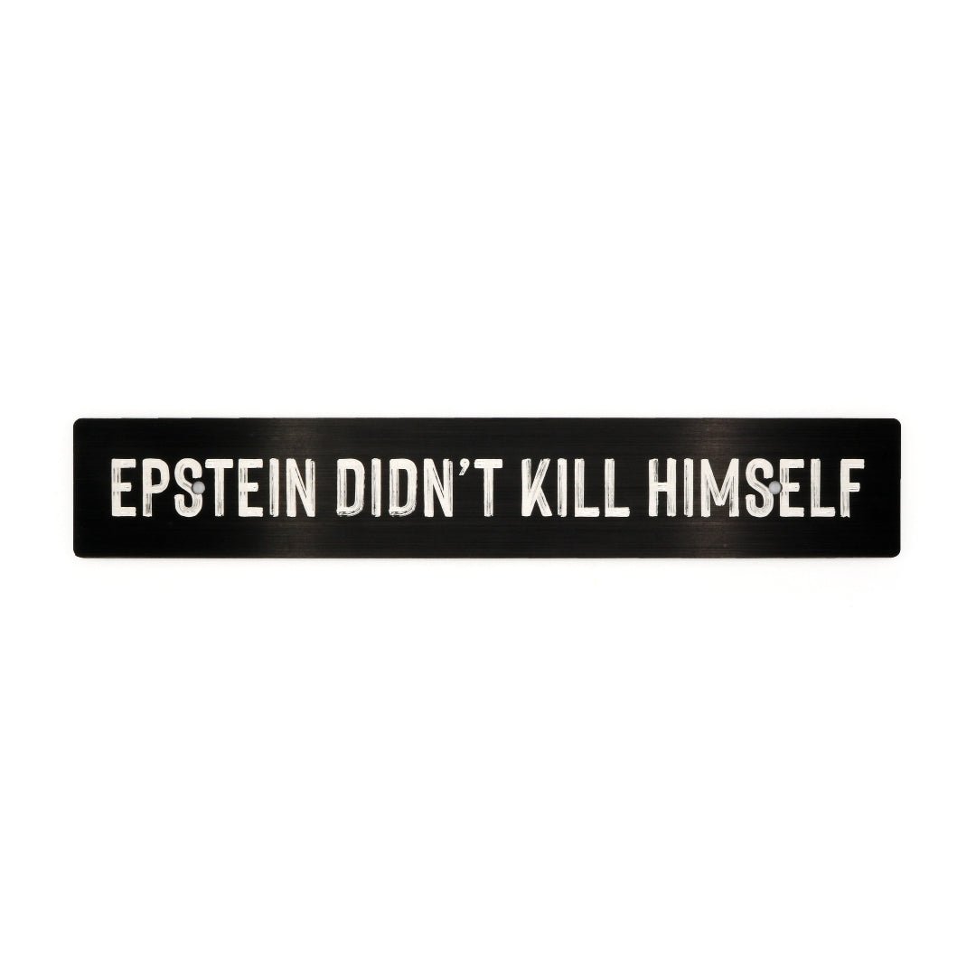 Billetworkz "Epstein..." License Plate Delete - JDMuscleLicense Plate HolderbwzBW-LPD-EPST-USUniversal Fitment: Holes 7" Apart (U.S. License Plate Mounting)