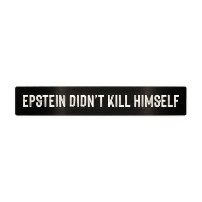 Billetworkz "Epstein..." License Plate Delete - JDMuscleLicense Plate HolderbwzBW-LPD-EPST-USUniversal Fitment: Holes 7" Apart (U.S. License Plate Mounting)