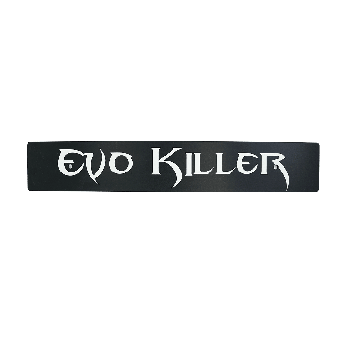 Billetworkz "Evo Killer" License Plate Delete - JDMuscleLicense Plate HolderbwzBW-LPD-EVO-USUniversal Fitment: Holes 7" Apart (U.S. License Plate Mounting)