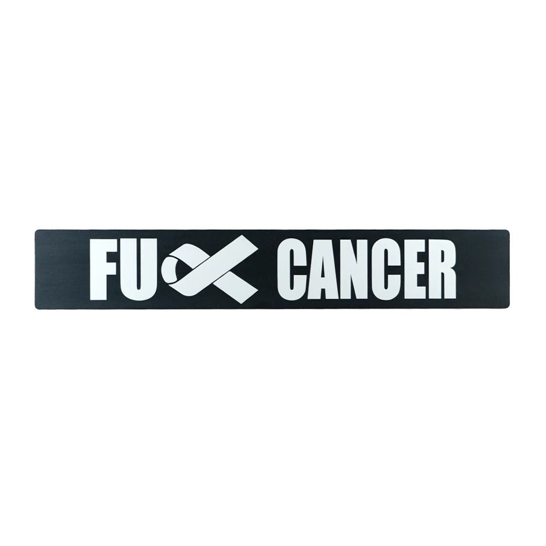 Billetworkz "F Cancer" License Plate Delete - JDMusclePlate DeletebwzBW-LPD-FCANC-USUniversal Fitment: Holes 7" apart (U.S. License Plate Mounting)