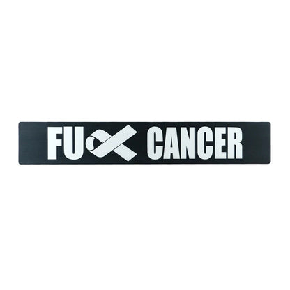 Billetworkz "F Cancer" License Plate Delete - JDMusclePlate DeletebwzBW-LPD-FCANC-USUniversal Fitment: Holes 7" apart (U.S. License Plate Mounting)