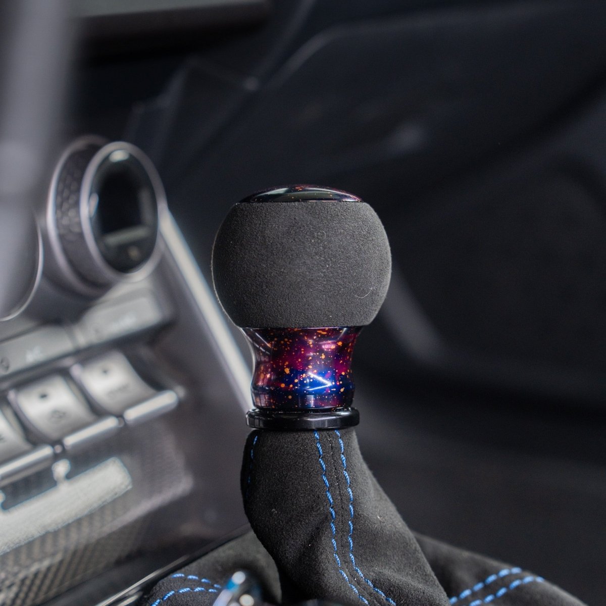 Billetworkz "Fusion" Automatic Shifter - BRZ / FR-S / 86 2013-2021 - JDMuscleShift KnobsBW-KNB-BRZA-NO-PC-FUAPurple Cosmic SpaceAlcantara