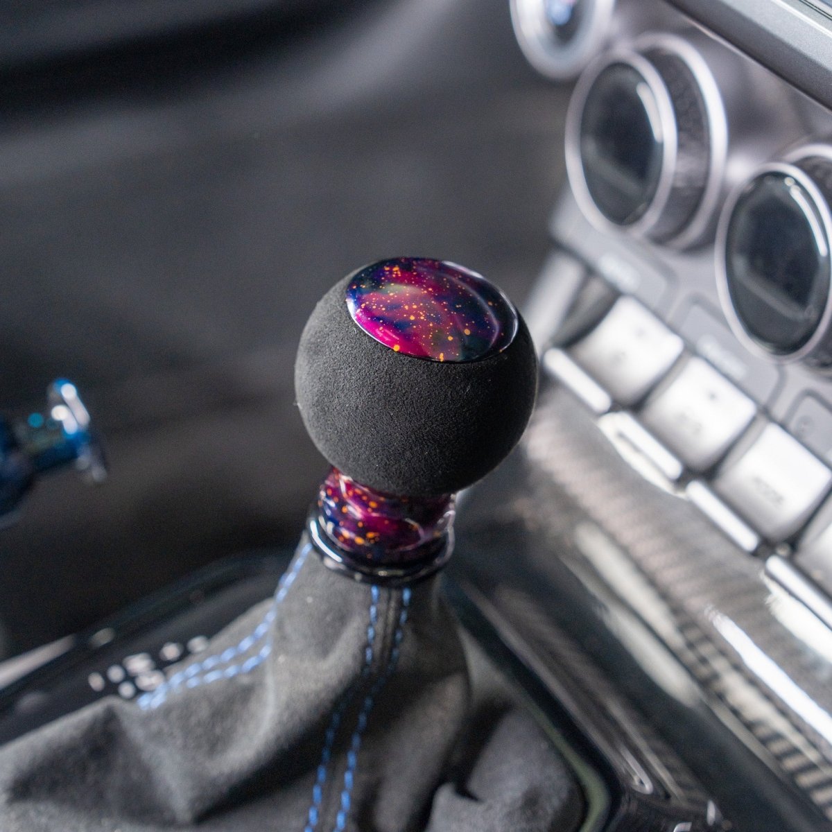Billetworkz "Fusion" Automatic Shifter - BRZ / FR-S / 86 2013-2021 - JDMuscleShift KnobsBW-KNB-BRZA-NO-PC-FUAPurple Cosmic SpaceAlcantara