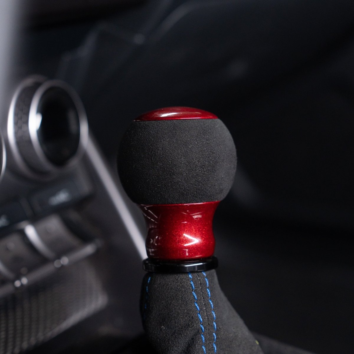 Billetworkz "Fusion" Automatic Shifter - BRZ / FR-S / 86 2013-2021 - JDMuscleShift KnobsBW-KNB-BRZA-NO-CRED-FUACandy RedAlcantara