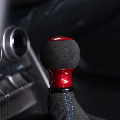 Billetworkz "Fusion" Automatic Shifter - BRZ / FR-S / 86 2013-2021 - JDMuscleShift KnobsBW-KNB-BRZA-NO-CRED-FUACandy RedAlcantara