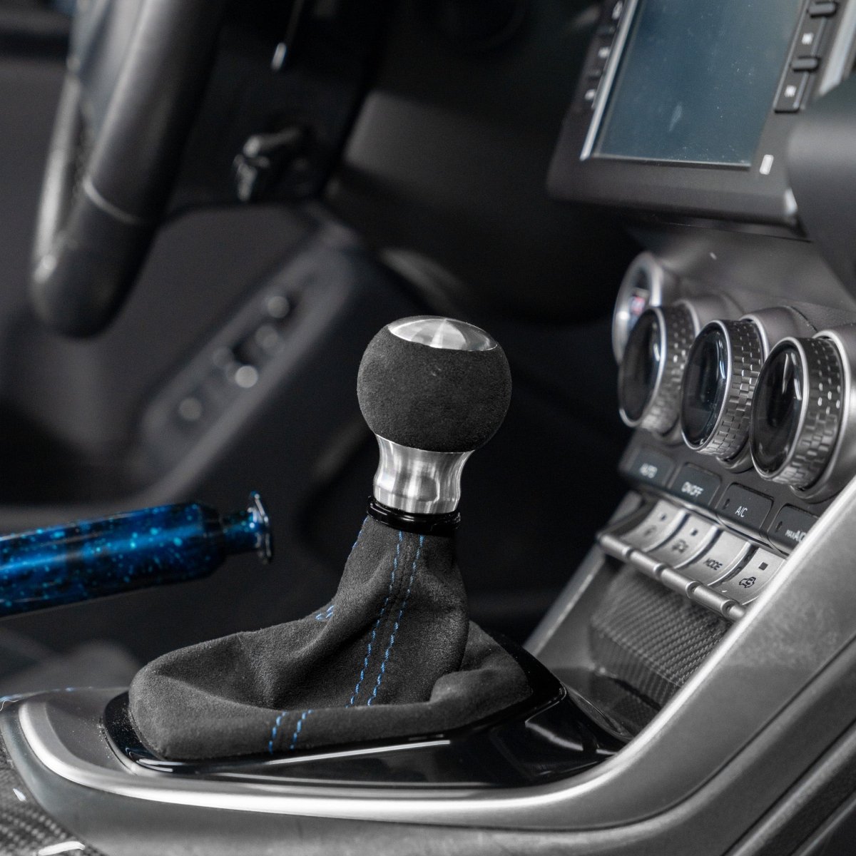 Billetworkz "Fusion" Automatic Shifter - BRZ / FR-S / 86 2013-2021 - JDMuscleShift KnobsBW-KNB-BRZA-NO-POL-FUAPolishedAlcantara