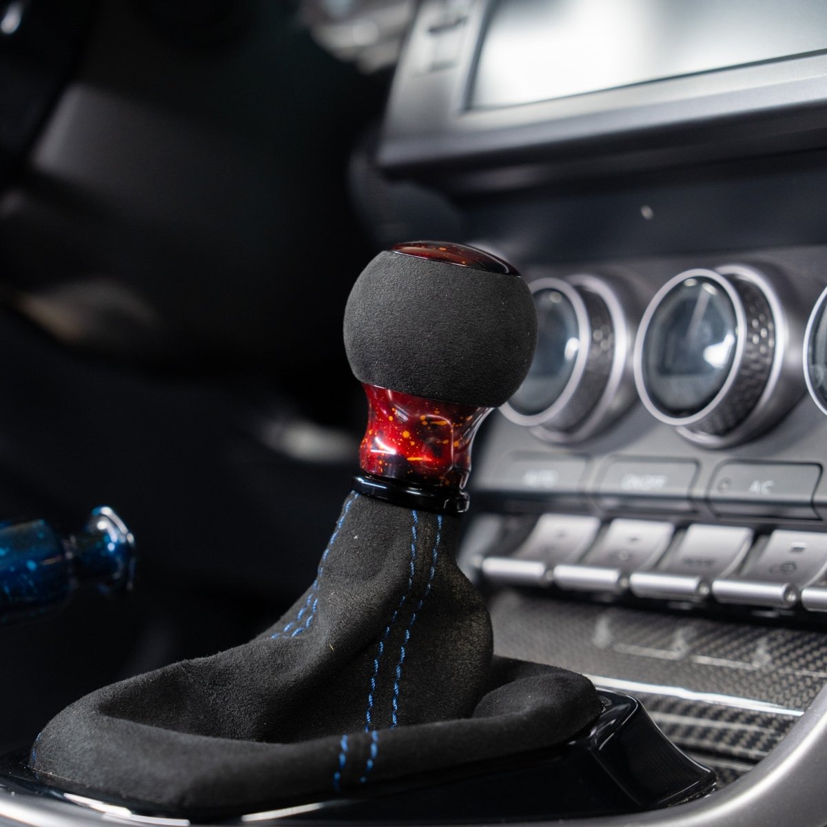 Billetworkz "Fusion" Automatic Shifter - BRZ / FR-S / 86 2013-2021 - JDMuscleShift KnobsBW-KNB-BRZA-NO-RC-FUARed Cosmic SpaceAlcantara