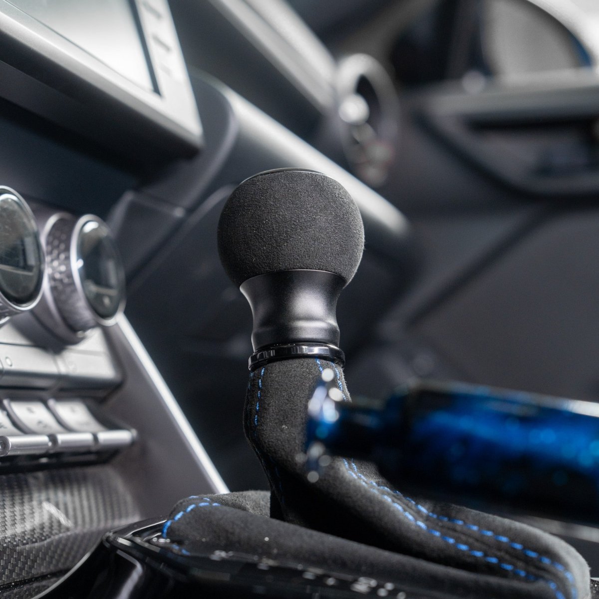 Billetworkz "Fusion" Automatic Shifter - BRZ / FR-S / 86 2013-2021 - JDMuscleShift KnobsBW-KNB-BRZA-NO-MBLK-FUAMatte BlackAlcantara