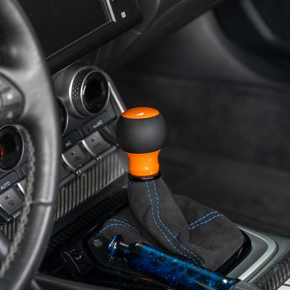 Billetworkz "Fusion" Automatic Shifter - BRZ / FR-S / 86 2013-2021 - JDMuscleShift KnobsBW-KNB-BRZA-NO-GORA-FULGloss OrangeLeather