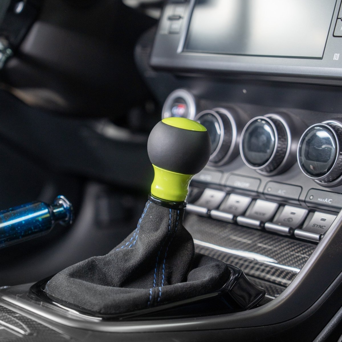 Billetworkz "Fusion" Automatic Shifter - BRZ / FR-S / 86 2013-2021 - JDMuscleShift KnobsBW-KNB-BRZA-NO-NYEL-FULNeon YellowLeather