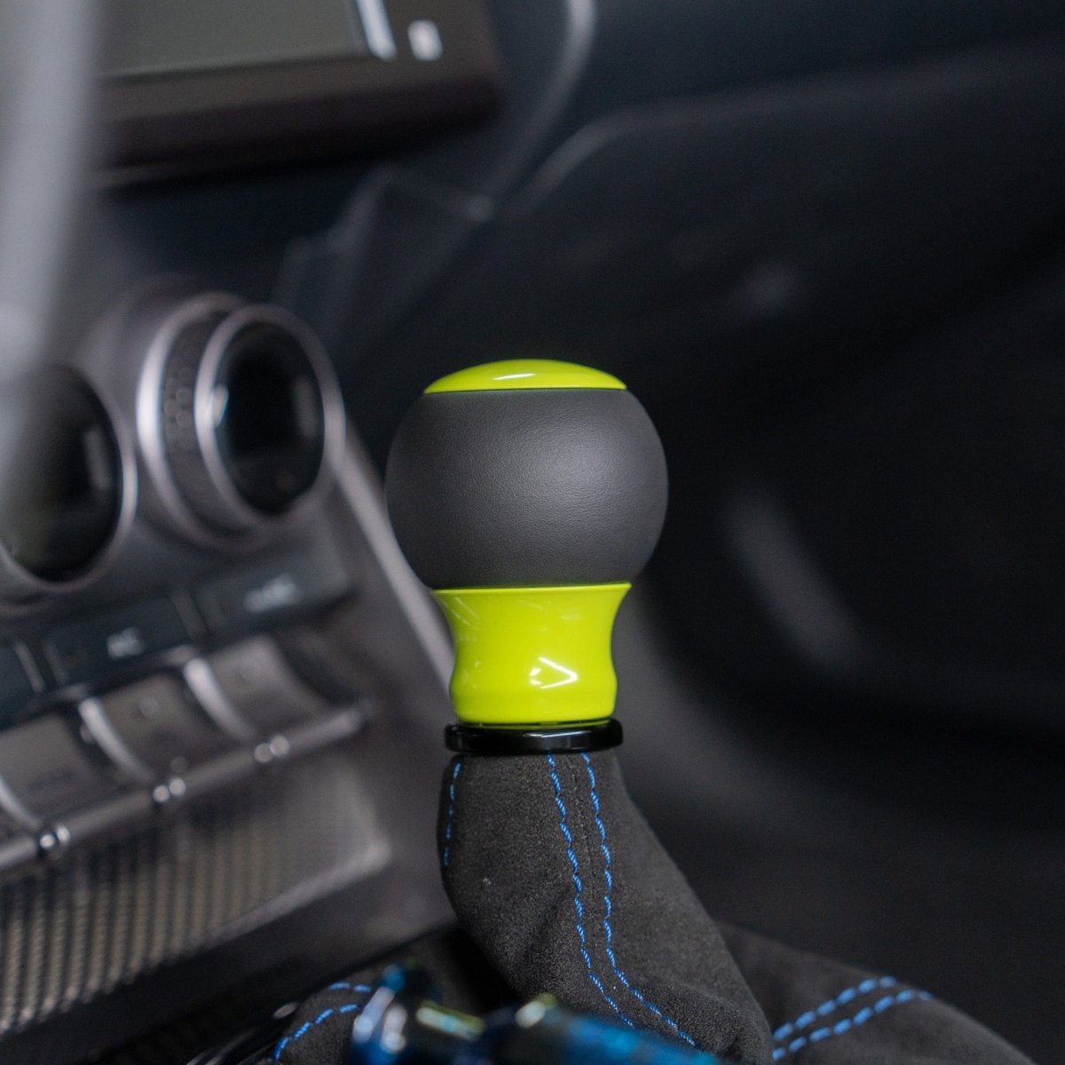 Billetworkz "Fusion" Automatic Shifter - BRZ / FR-S / 86 2013-2021 - JDMuscleShift KnobsBW-KNB-BRZA-NO-NYEL-FULNeon YellowLeather