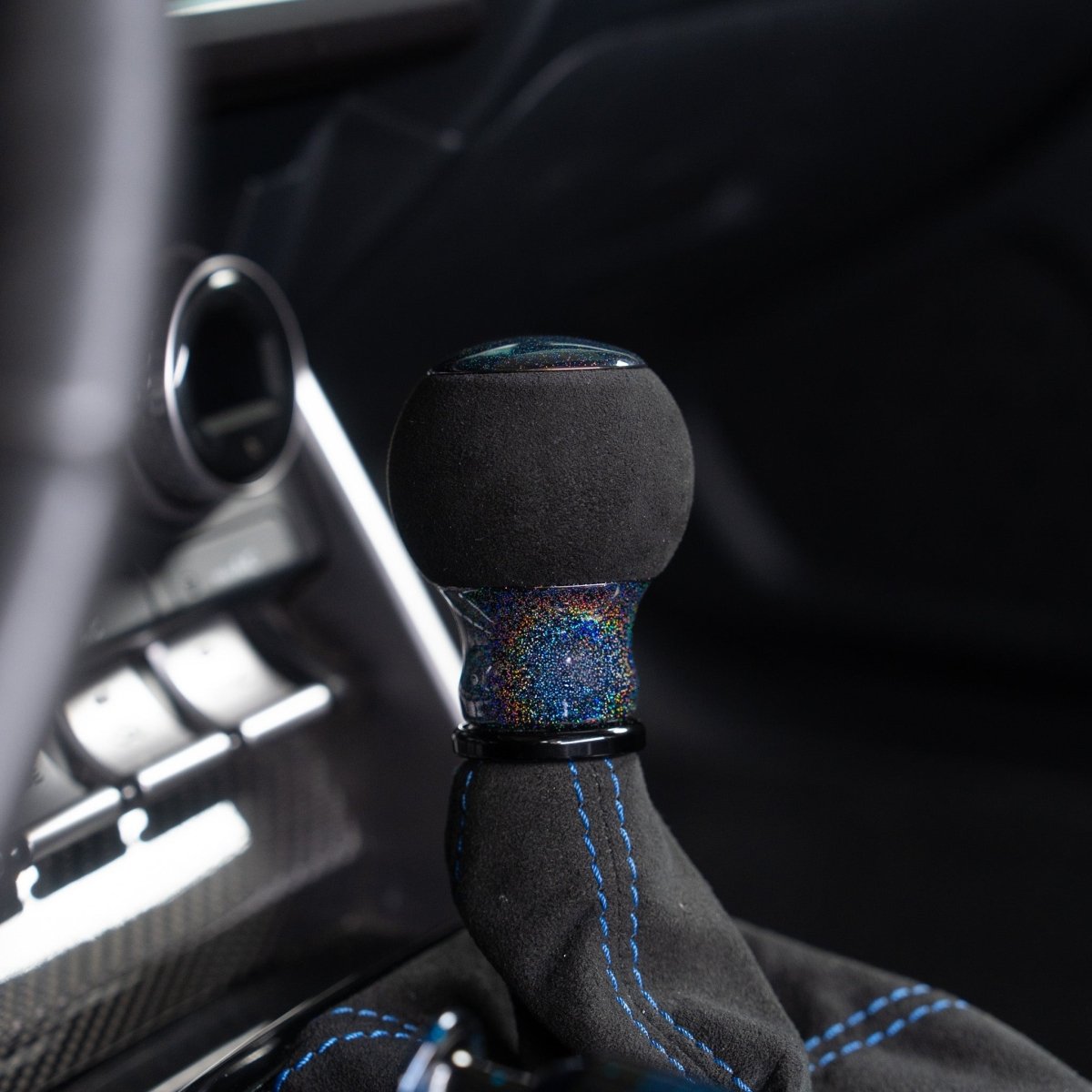 Billetworkz "Fusion" Automatic Shifter - BRZ / FR-S / 86 2013-2021 - JDMuscleShift KnobsBW-KNB-BRZA-NO-RBSP-FUARainbow SparkleAlcantara