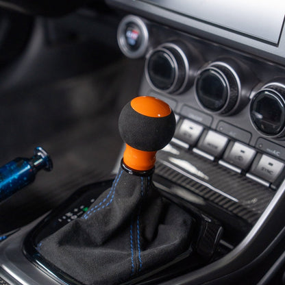 Billetworkz "Fusion" Automatic Shifter - BRZ / FR-S / 86 2013-2021 - JDMuscleShift KnobsBW-KNB-BRZA-NO-GORA-FUAGloss OrangeAlcantara