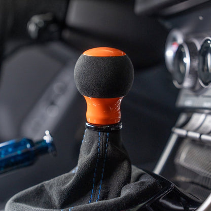 Billetworkz "Fusion" Automatic Shifter - BRZ / FR-S / 86 2013-2021 - JDMuscleShift KnobsBW-KNB-BRZA-NO-GORA-FUAGloss OrangeAlcantara