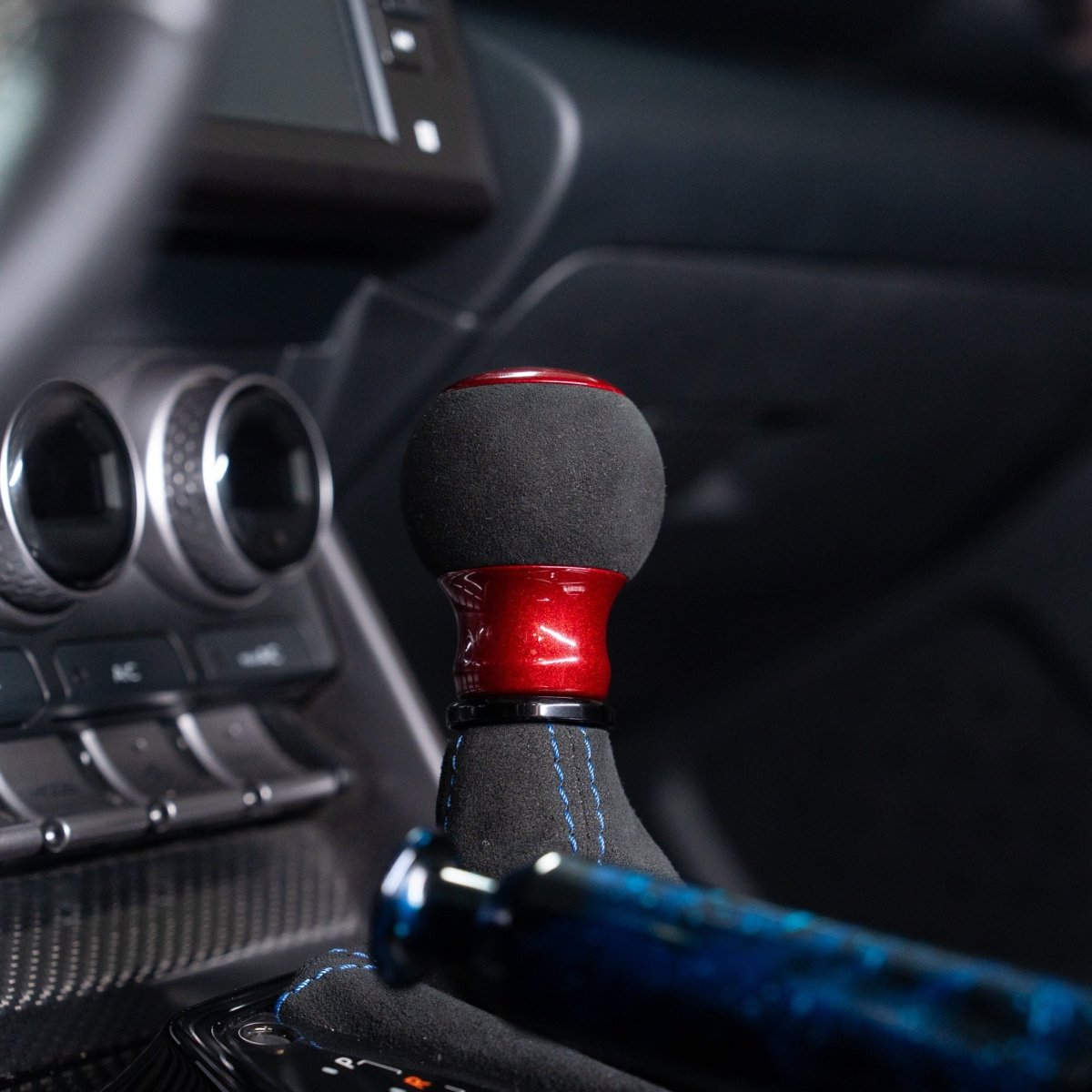 Billetworkz "Fusion" Automatic Shifter - BRZ / FR-S / 86 2013-2021 - JDMuscleShift KnobsBW-KNB-BRZA-NO-CRED-FUACandy RedAlcantara