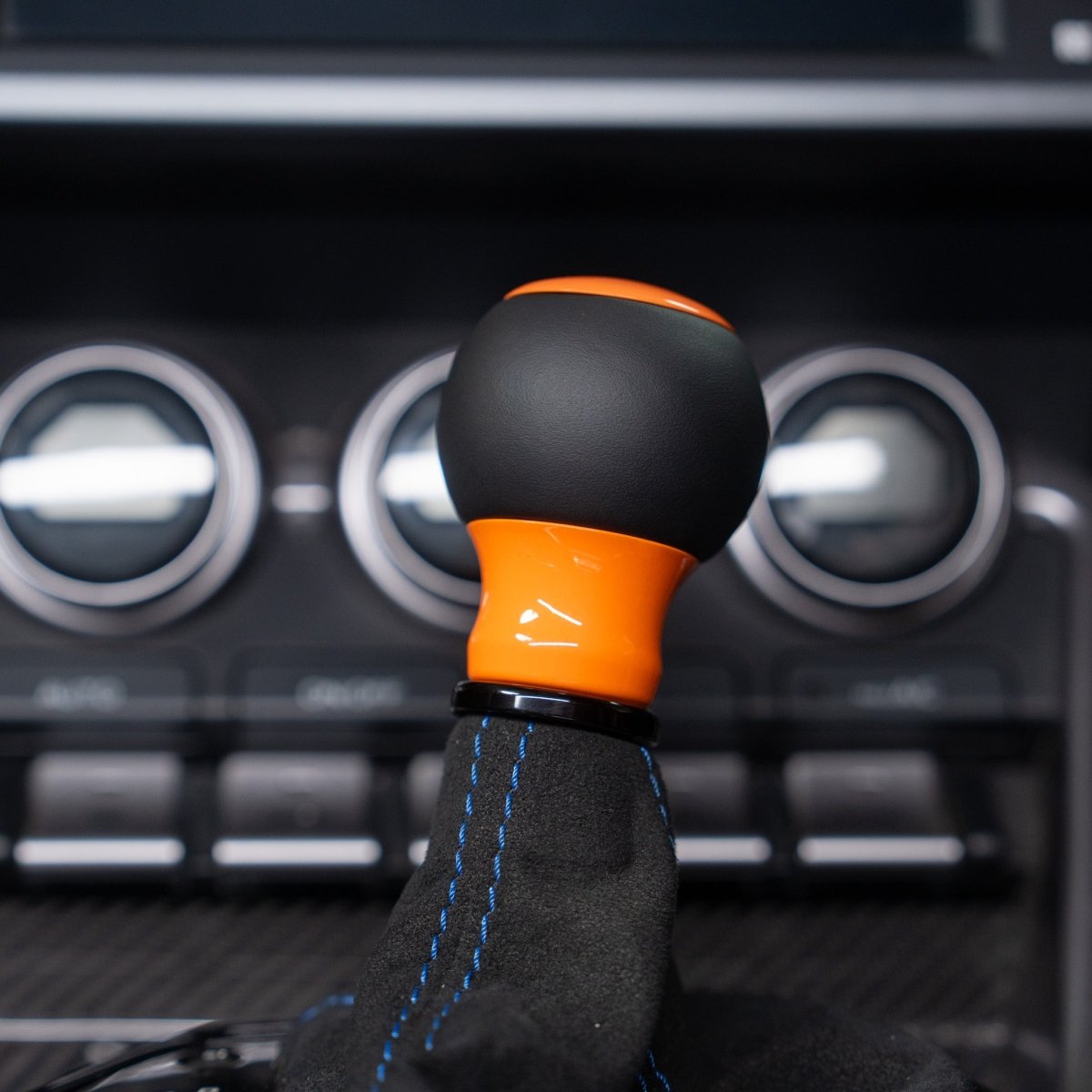 Billetworkz "Fusion" Automatic Shifter - BRZ / FR-S / 86 2013-2021 - JDMuscleShift KnobsBW-KNB-BRZA-NO-GORA-FULGloss OrangeLeather