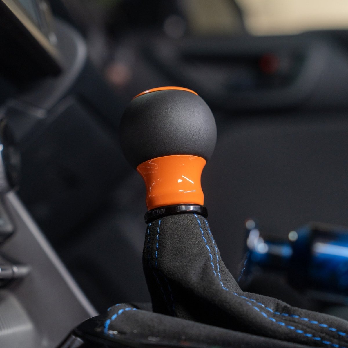 Billetworkz "Fusion" Automatic Shifter - BRZ / FR-S / 86 2013-2021 - JDMuscleShift KnobsBW-KNB-BRZA-NO-GORA-FULGloss OrangeLeather