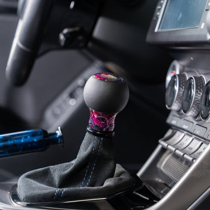 Billetworkz "Fusion" Automatic Shifter - BRZ / FR-S / 86 2013-2021 - JDMuscleShift KnobsBW-KNB-BRZA-NO-PC-FULPurple Cosmic SpaceLeather
